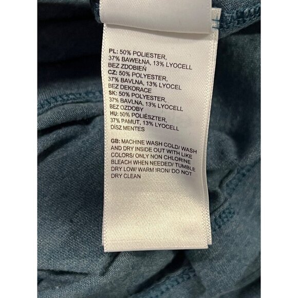 The North Face Mens Blue Graphic Logo Tee Shirt Size Medium M Short Sleeve EUC - Picture 7 of 7